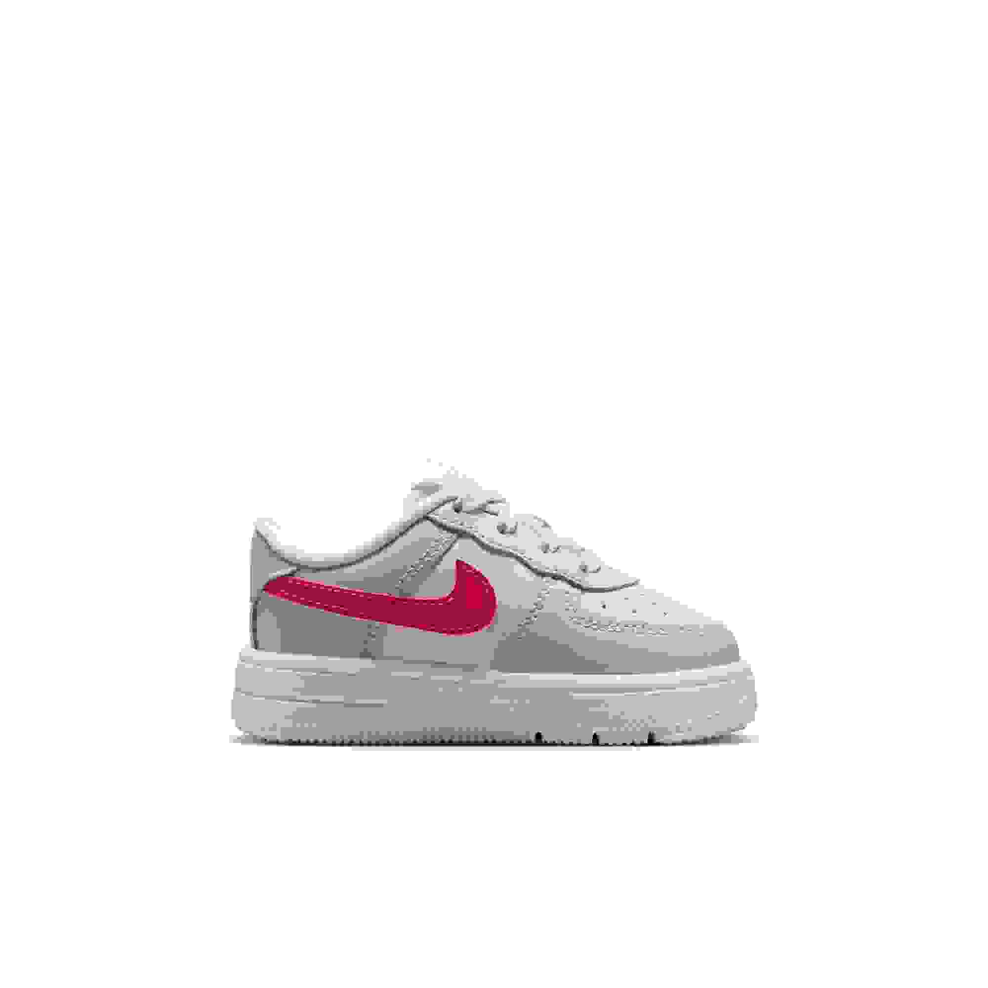Nike Air Force 1 Toddler Girls' "Football Grey/Tropical Pink/Ghost/White" Shoe